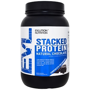 EVLution Nutrition, Пакетированный белок, натуральный шоколад, шоколадный декаданс, 2 фунта (909 г)
