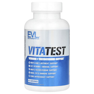 EVLution Nutrition, VitaTest, Komplex živín pre mužov, 90 tabliet