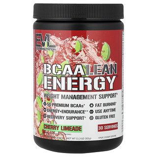 إيفلوشن نوتريشن‏, BCAA Lean Energy® ، ليمون الكرز ، 11.3 أونصة (321 جم)