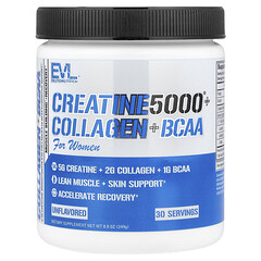 Creatine5000® з колагеном і BCAA, для жінок, без ароматизаторів, 249 г
