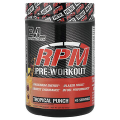 RPM Pre-Workout, тропічний пунш, 351 г