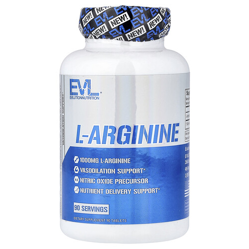 Evlution Nutrition L-Arginine, 1 g, 90 Tablets