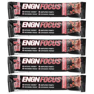 EVLution Nutrition, ENGN® Concentration, Pastèque, 5 sachets, 9 g pièce
