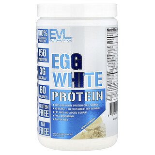 EVLution Nutrition, Egg White Protein, Unflavored, 0.5 lb (234 g)