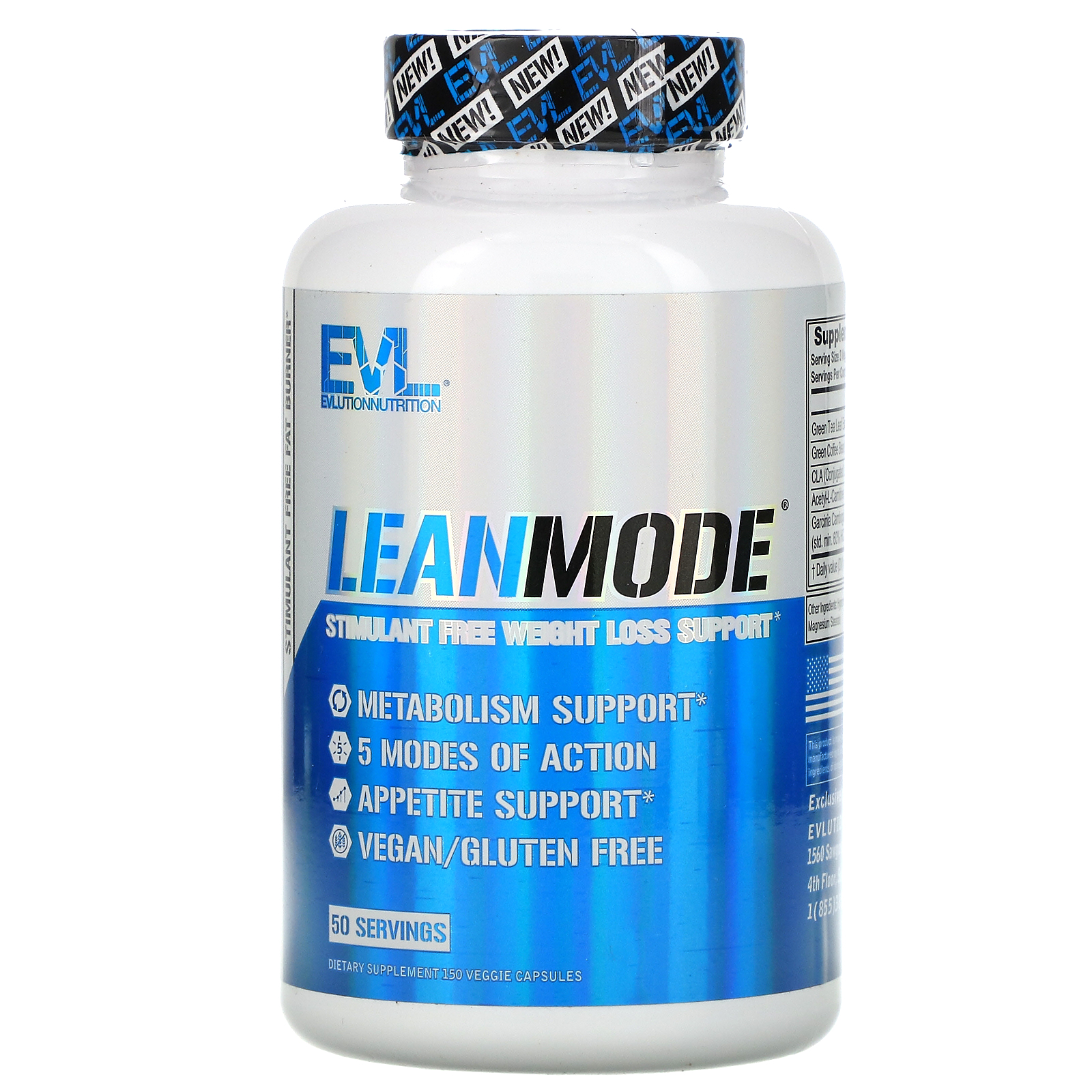iHerb 日本美妝 補充品 EVLution Nutrition, LeanMode,150 粒素食膠囊