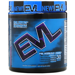 EVLution Nutrition, ENGN, Pre-Workout Engine, Uva furiosa, 243 g (8,6 oz)