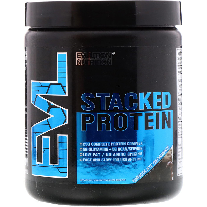 EVLution Nutrition, Stacked Protein Powder Drink Mix, Chocolate