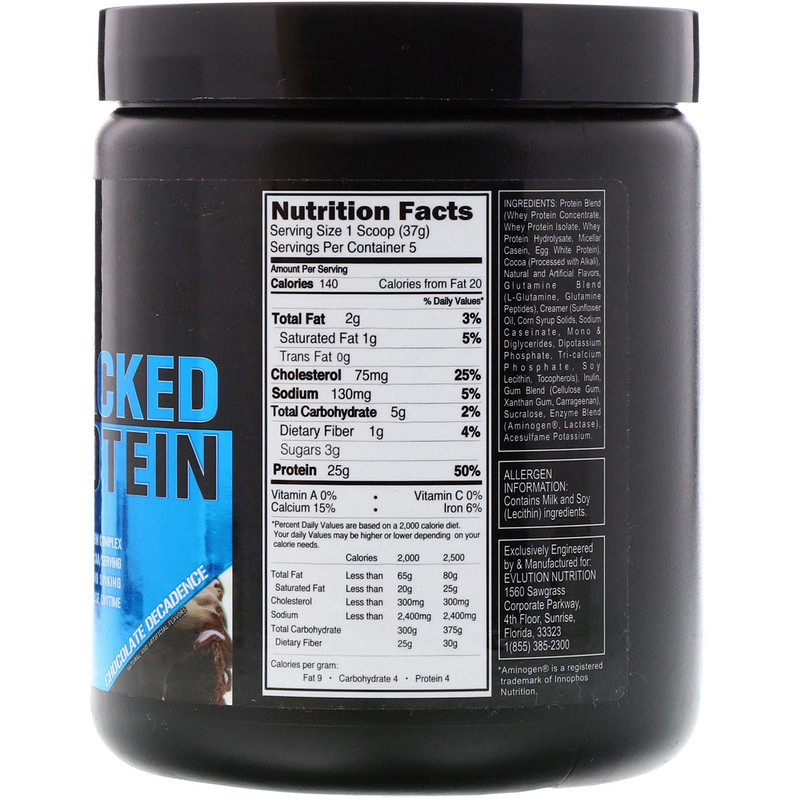 EVLution Nutrition, Stacked Protein Powder Drink Mix, Chocolate