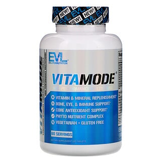 EVLution Nutrition, VitaMode, Multivitamínico de Alto Desempenho, 120 Comprimidos