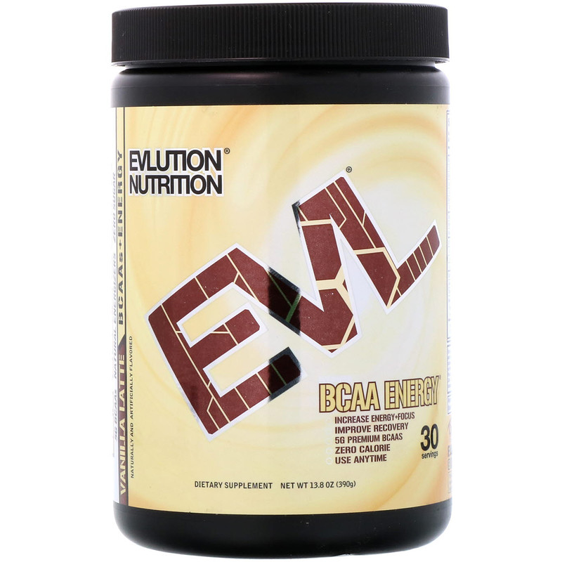 EVLution Nutrition, BCAA Energy, Vanilla Latte, 13.8 oz (390 g) iHerb