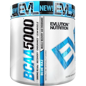 EVLution Nutrition, Аминокислоты с разветвленной цепью 5000, синий раз, 8,5 унц. (240 г)