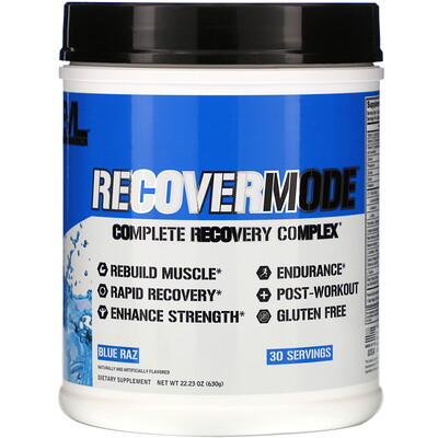 

EVLution Nutrition Recover Mode, Complete Recovery Complex, 22.23 oz (630 g)