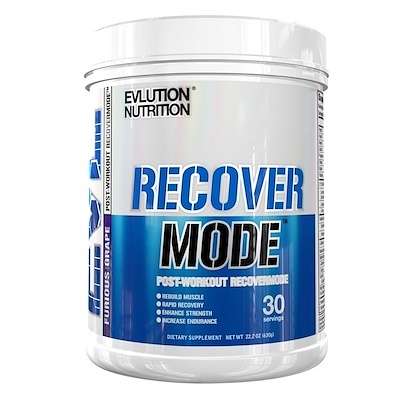 

Recover Mode, RecoverMode после тренировок, Яростный виноград , 22,2 унц. (630 г)
