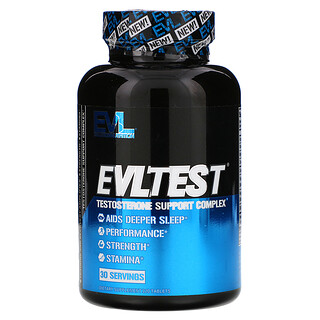 EVLution Nutrition, EVLTest, Complexe boosteur de testostérone, 120 comprimés