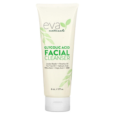 

Eva Naturals Anti Aging, очищающее средство для лица с гликолевой кислотой, 6 унций