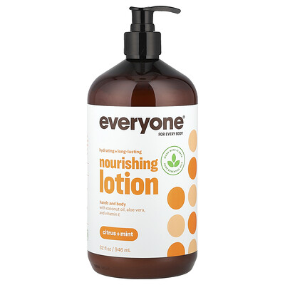 Everyone Nourishing Lotion Hands and Body Citrus  Mint 32 fl oz 946 ml