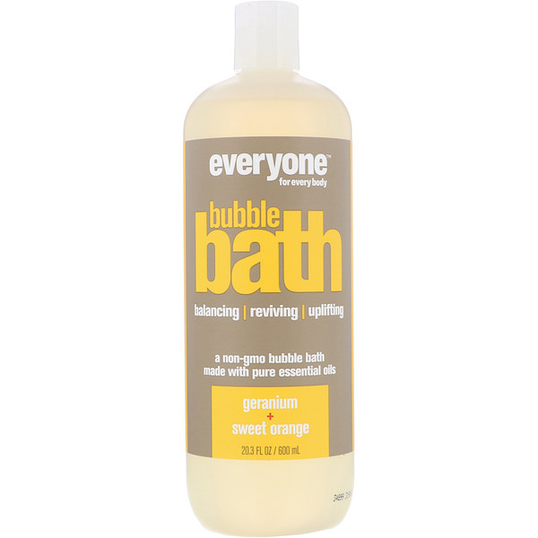 Everyone, Bubble Bath, Geranium + Sweet Orange, 20.3 fl oz (600 ml) iHerb
