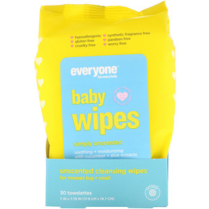 Отзывы о евриван, Baby Wipes, Unscented, 30 Towelettes