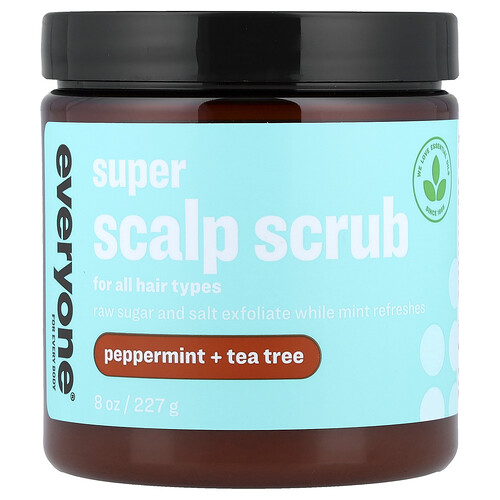 Everyone, Superexfoliante para el cuero cabelludo, Para todo tipo de cabello, Menta y árbol del té, 227 g (8 oz)
