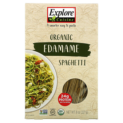 Explore Cuisine Органические спагетти из эдамаме, 227 г (8 унций)