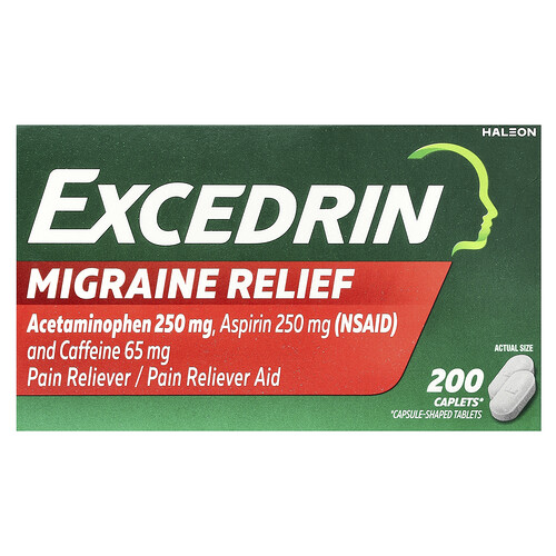 Excedrin Migraine Relief Caplets - 200.0 ea
