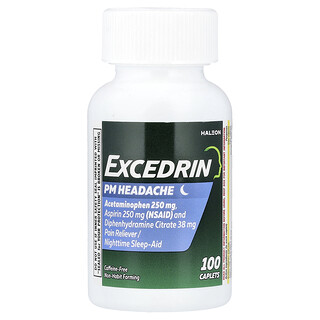 Excedrin, PM Bolest hlavy, 100 kapslí