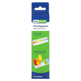 Ezy Dose, Wekelijkse 7-daagse met Ezy Fill Pill Organizer, 1 telling