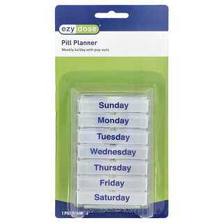 Ezy Dose, Pill Planner, Weekly 4X Day with Pop Outs, 1 Count