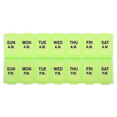 Product Image for Ezy Dose, Weekly AM/PM with Rounded Base Pill Planner, Medium, 1 Count