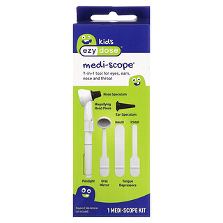 Ezy Dose, Kids, Medi-Scope 7-in-1 Tool for Eyes, Ears, Nose and Throat, 7 Piece Kit