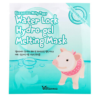 Elizavecca, Milky Piggy, Máscara de HidroGel Resistente à Água, 5 Folhas, 30 g (1,06 oz) Cada