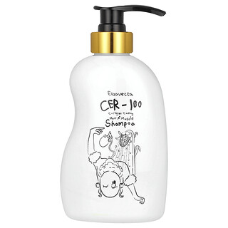 Elizavecca, CER-100 Champú con recubrimiento de colágeno para el cabello y la musculatura A+, 500 ml (16,9 oz. líq.)