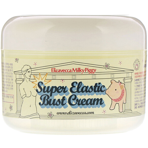 Elizavecca, Milky Piggy, Super Elastic Bust Cream, Bruststraffende Creme, 100 g
