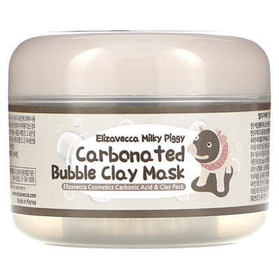 Elizavecca Milky Piggy карбонизированная глиняно-пузырьковая маска, 100г