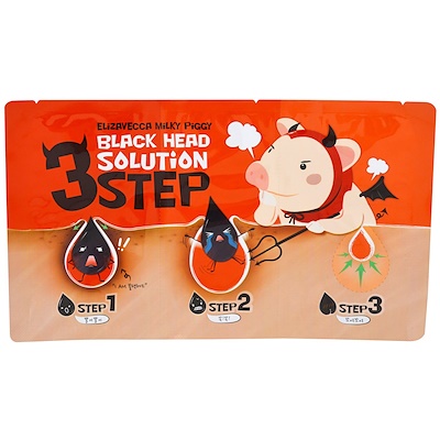 Elizavecca Milky Piggy 3 Step Black Head Solution, 6 g