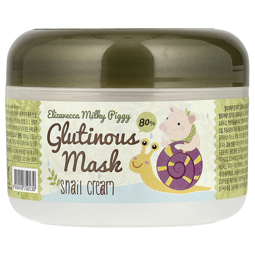 Elizavecca, Mascarilla glutinosa en crema con baba de caracol, 100 g (3,53 oz)