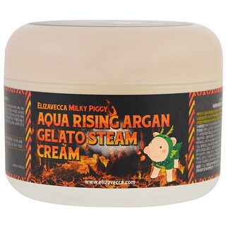 Elizavecca, Aqua Rising Argan Gelato Steam Cream, 100 g