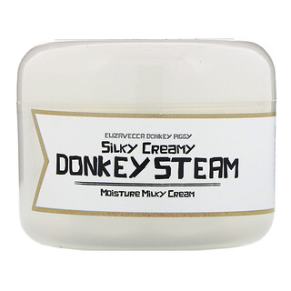 Elizavecca, Donkey Piggy، Silky Creamy Donkey Steam، كريم حليبي مرطب، 3.53أونصة (100 جم)
