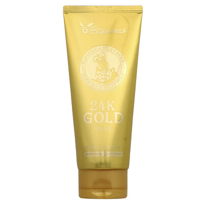 Photos - Facial / Body Cleansing Product Snail Elizavecca, Milky Piggy, 24k Gold  Foam Cleansing, 6.09 fl oz  EZV-75033 (180 ml)