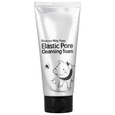 Elizavecca, Elizavecca Milky Piggy, Elastic Pore Cleansing Foam, 4.06 fl oz (120 ml)