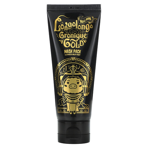 Elizavecca, Milky Piggy, Paquete de mascarilla de belleza Hell-Pore Longolongo Gronique Gold, 100 ml (3,38 oz. Líq.)
