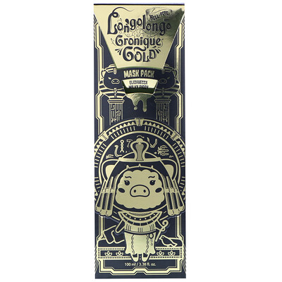 Elizavecca Hell-Pore Longolongo Gronique Gold Mask Pack, 3.38 fl oz (100 ml)