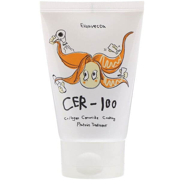 CER-100, Tratamiento de proteínas para el cabello con mascarilla de colágeno y ceramidas, 3,38 oz. líq. (100 ml)