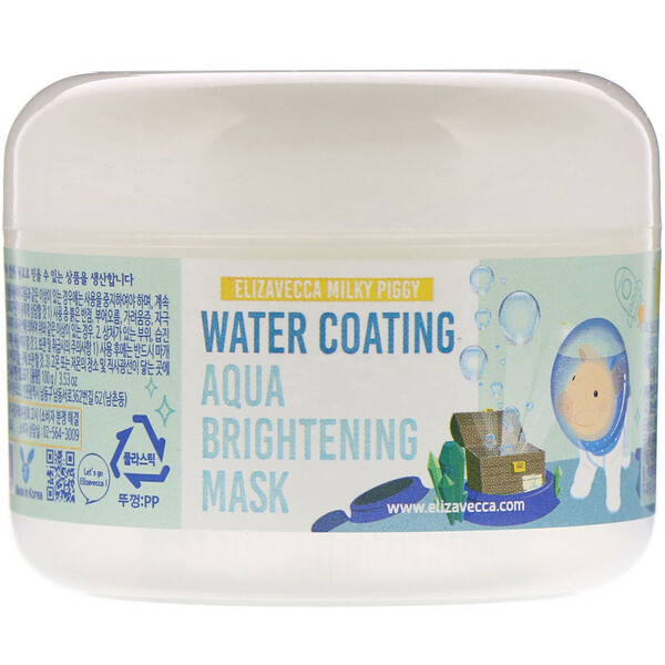 Elizavecca, Milky Piggy, Water Coating Aqua Brightening Beauty Mask, 3.53 oz (100 g)
