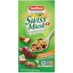 Отзывы о Фамилия, Swiss Muesli, No Added Sugar, 12 oz (340 g)