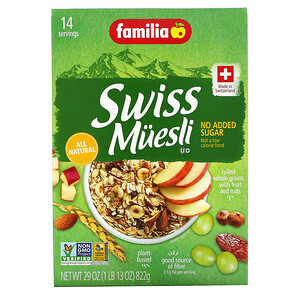 Фамилия, Swiss Muesli, No Added Sugar, 29 oz (822 g) отзывы