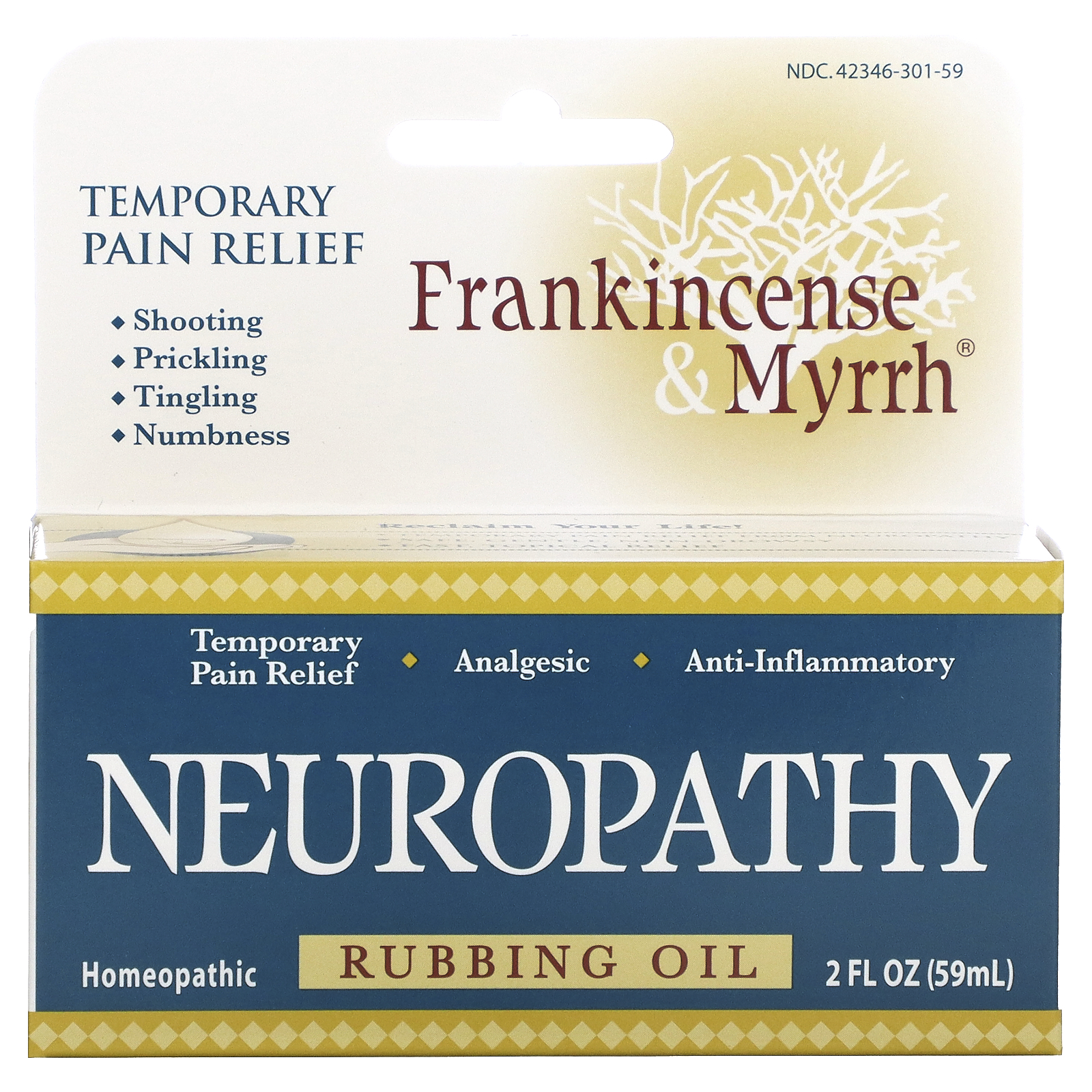 Frankincense & Myrrh, Frankincense & Myrrh, Neuropathy, Rubbing Oil, 2