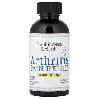 Frankincense & Myrrh, Olio da sfregamento per alleviare il dolore da artrite, 59 ml