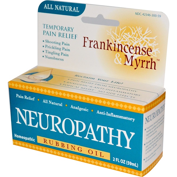 Frankincense & Myrrh, Neuropathy, Rubbing Oil, 2 fl oz (59 ml) (Discontinued Item) 
