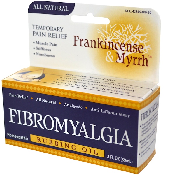 Frankincense & Myrrh, Fibromyalgia, Rubbing Oil,  2 fl oz (59 ml) (Discontinued Item) 